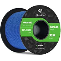 Abma Cord Paracord 2mm Cuerda de 100% Nylon Paracaídas de 1 Hilos Hebra (30M - 50M)